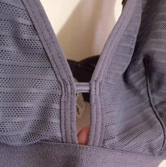 All You Lively gray mesh bralette women's size 1 - Picture 3 of 7